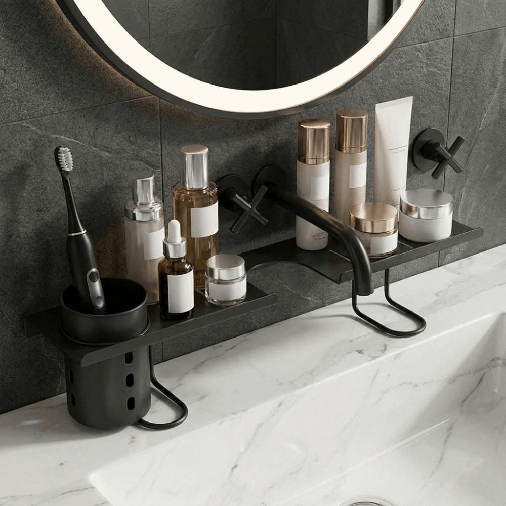 Water Drainage Bathroom Storage Rack Hollow Out Kitchen Sink Shelf Over Sink Shelf for Kitchen