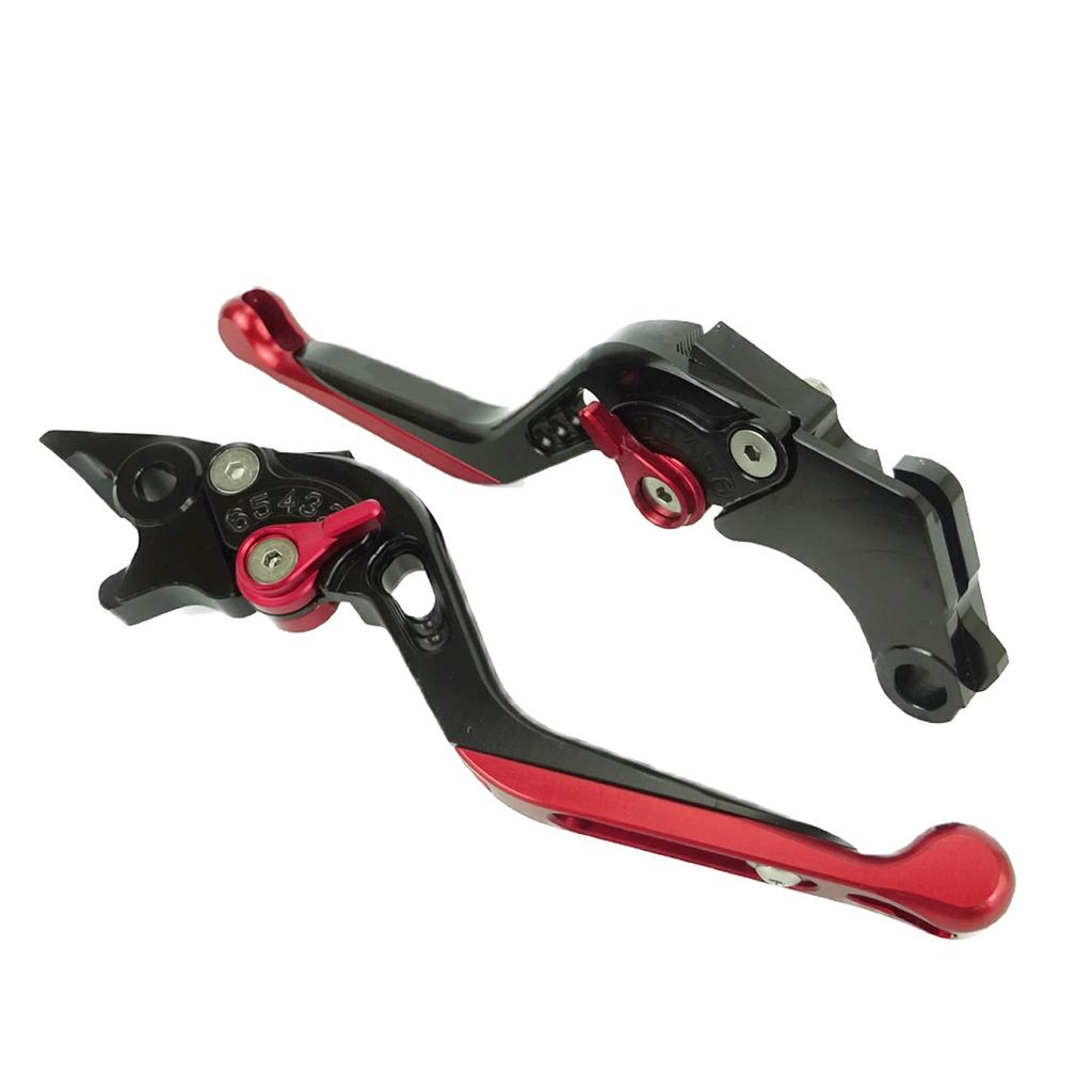 H241 Black/Red Honda Brake Clutch Lever 6 Adjustable Telescopic Fit Monkey 125 GROM 400X CBR400R CL250 etc