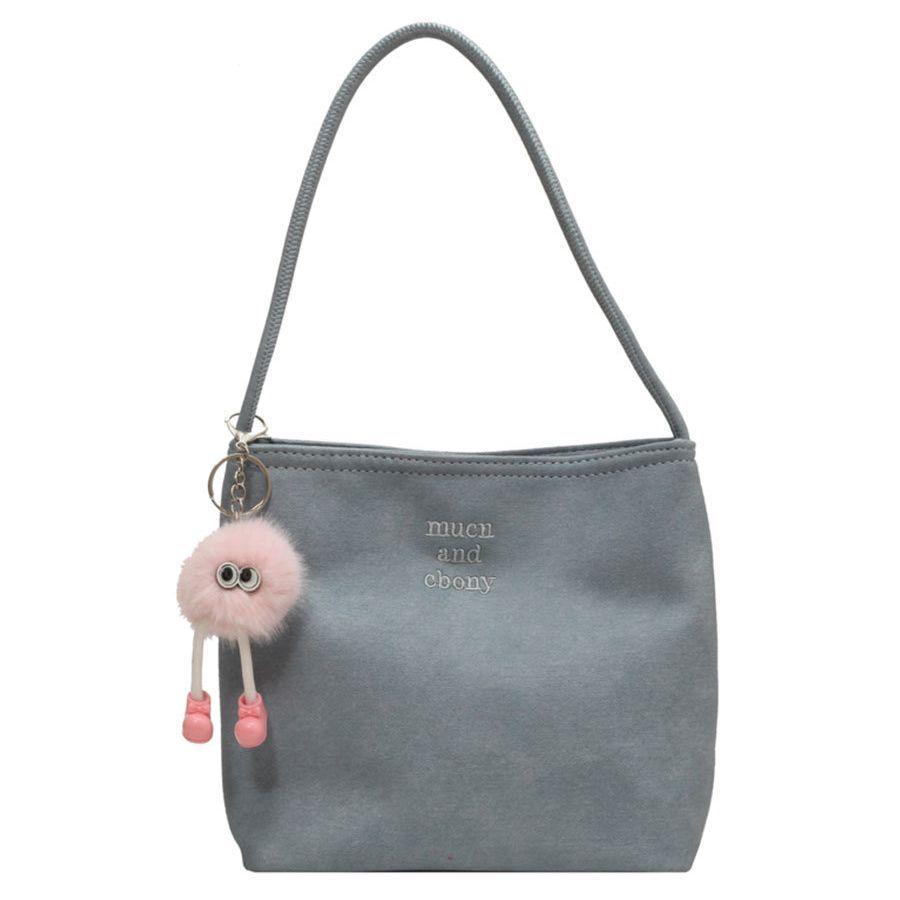 Portable Niuzi Cloth Bag Women's Summer 2025 New Trendy Korean Embroidered Underarm Bag Versatile Shoulder Bag Bucket Bag