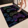 Colorful Game Controllers Patterned Rug Absorbent Nonslip Carpet For Bedroom Kitchen Bathroom Home Decor Halloween Gift