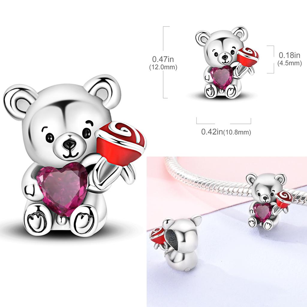 Newest Charms Bead Copper Lovely Cat Moon Eternal Love Heart Dangle Fit Original Fashion Bracelets Diy Jewelry