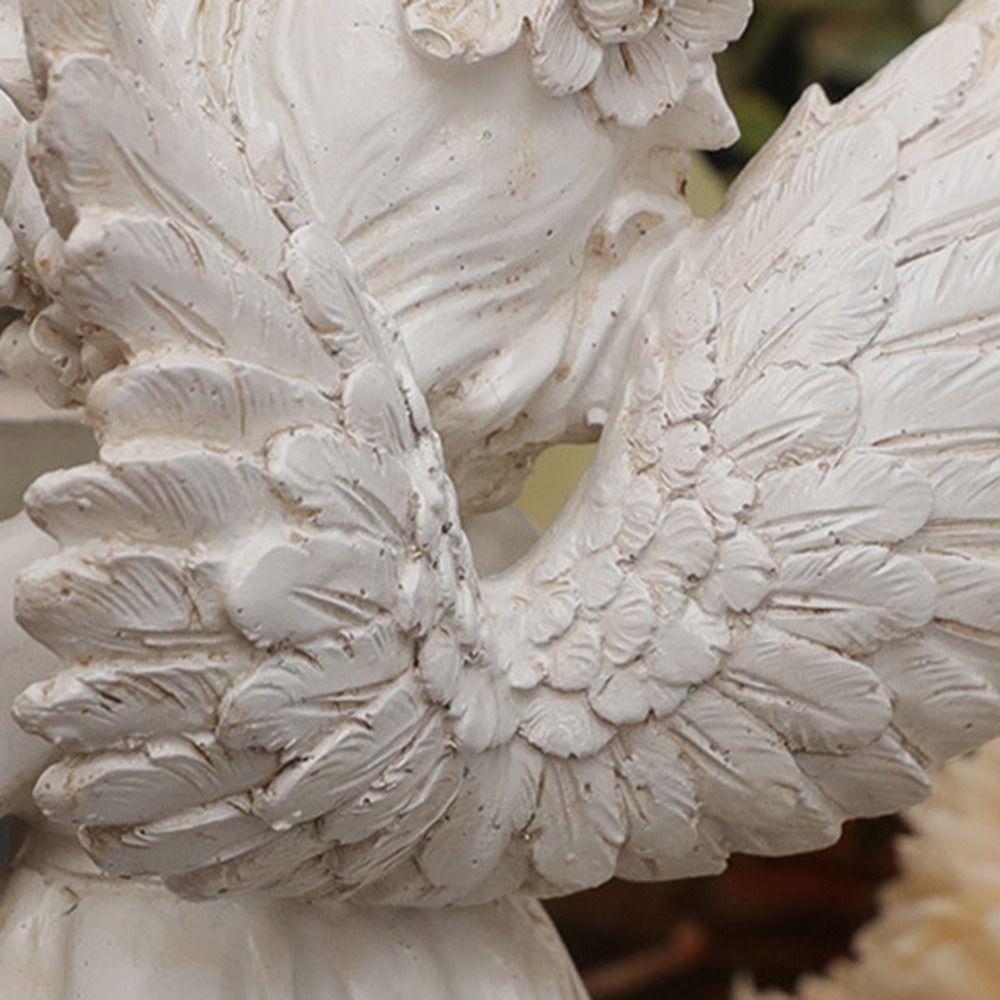 Nordic Angel Candle Holder Decorative Angel Display Holder Resin Angel Ornament  Home Decor