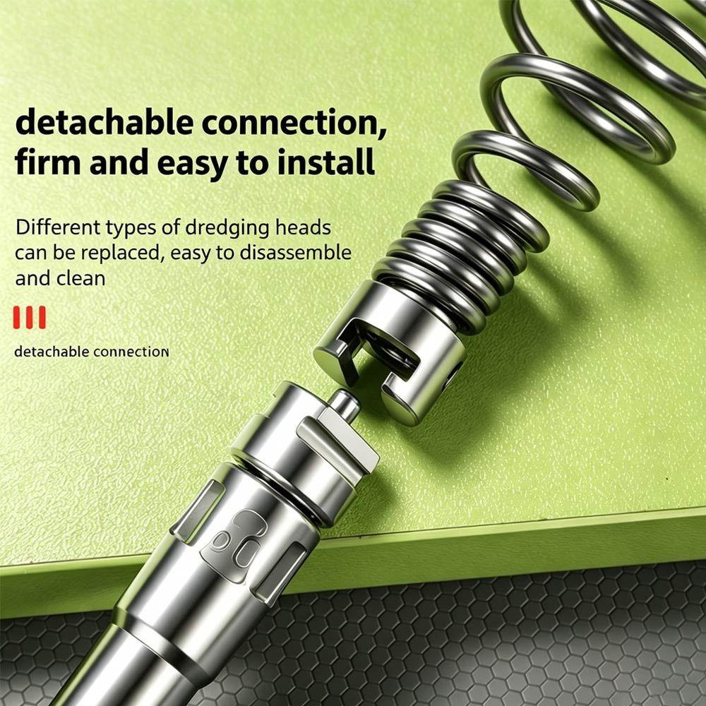 Detachable Design Dual Chain Unclog Tool Household Drain Cleaner  Toilet Pipe Dredging