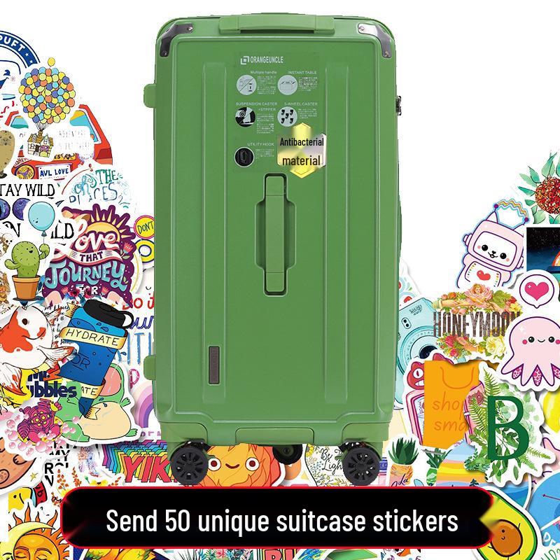 Large Capacity Five-Wheel Travel Suitcase with Brake and Combination Lock