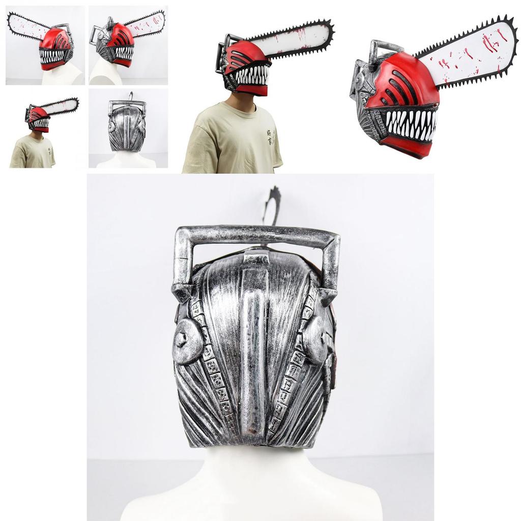 Maschera in Lattice Non Tossico Materiale Maschera Chainsaw Man Pochita Accessori Cosplay