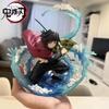 Demon Slayer Zero Tomioka Giyuu Anime Action Figure 17cm Pvc Collection Model Toy Ornament Kimetsu No Yaiba Doll Xmas Gift Toy
