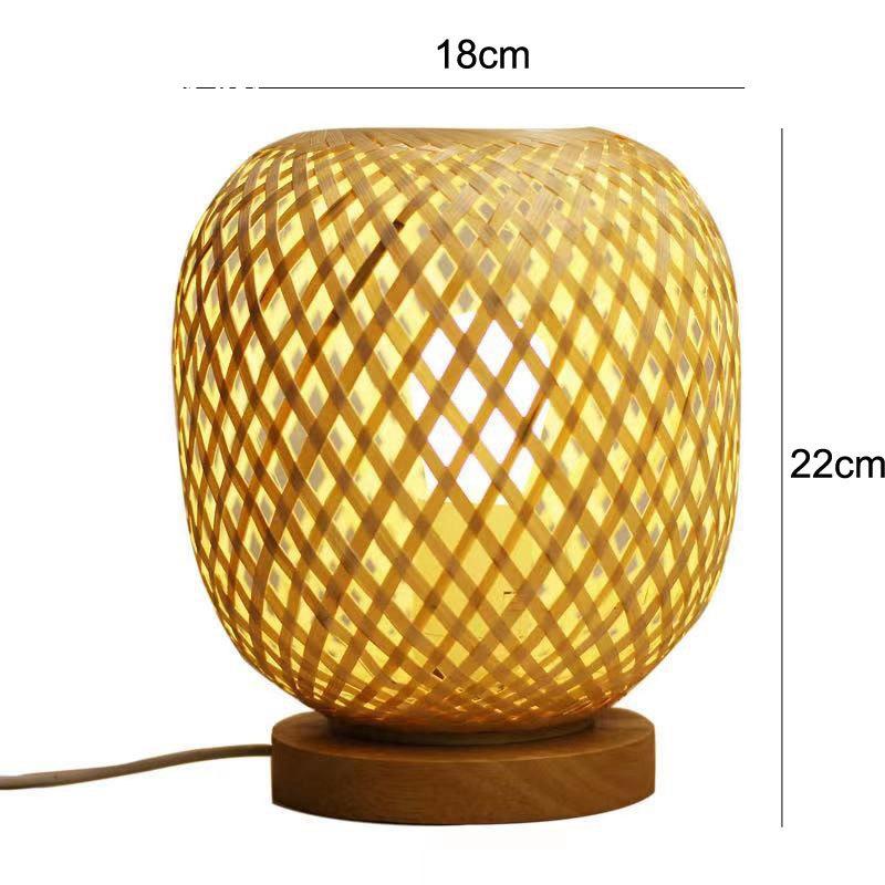 LED Bamboo Lamp Plug LED Table Lamp Night Light Bedside Lamp Desktop Light Bedroom Decor Lighting Creative Gift