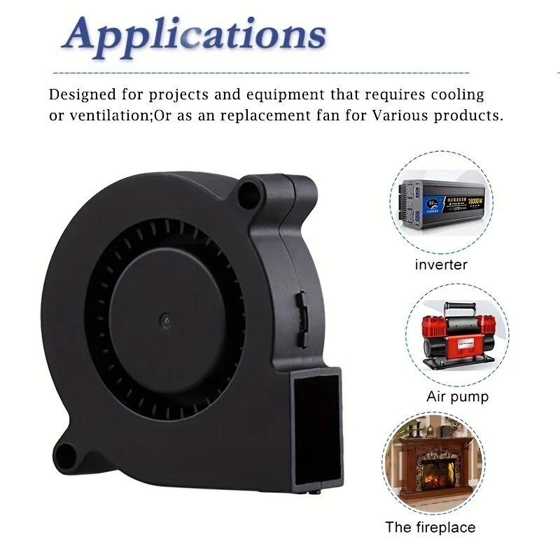 DC 5V 7515 Dual Ball Centrifuge Radial Cooler 7cm 70mm USB Computer Cooling Fan 75x15mm Brushless Turbo Blower