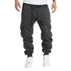 Herre Kasjual Cargo Joggebukser Vår Høst S-2XL Midje med Snøring Joggere Fotturer Taktiske Bukser for Menn med Lommer