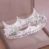 Pearl Bridal Tiara Crown Rhinestone Wedding Hair Jewelry Crystal Crown for Women  Costume Party