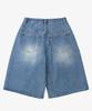 TOFFEE Washed Bermuda Denim Pants (Blue)