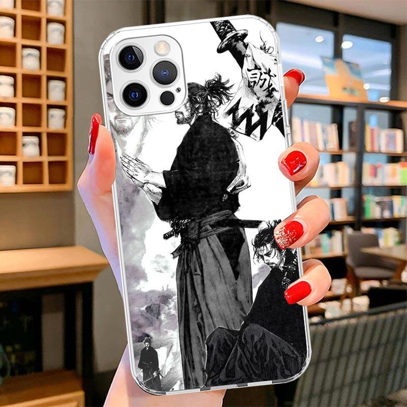 Vagabond Samurai Comic Cover Phone Case For iPhone 16 17 Air 15 14 Pro Max 16E Phone Case 13 Mini 12 11 7 SE 8 Print Pattern Fit