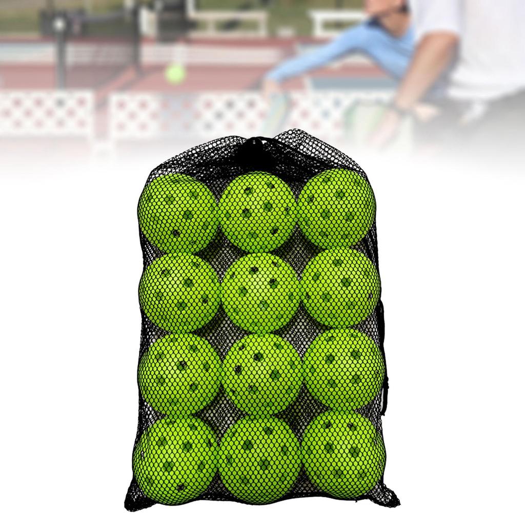 12 Pieces Pickleball Balls Standard Specifically Designed Practice Accessories for Sanctioned Tournament Play Outdoor Courts