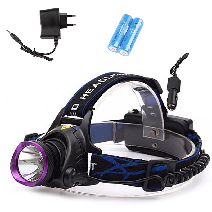 T6 Fixed Focus Charging Remote Waterproof Outdoor Fishing Head Lamp LED High Light Headlight Camping Lamp
