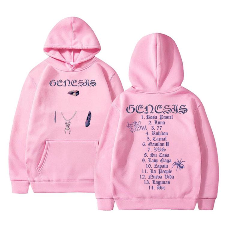 Peso Pluma Genesis Musikalbum Hoodie Herren Damen Mode Lässiger Kapuzenpullover Sweatshirt Männlich Hip Hop Übergroße Hoodies Herren Streetwear