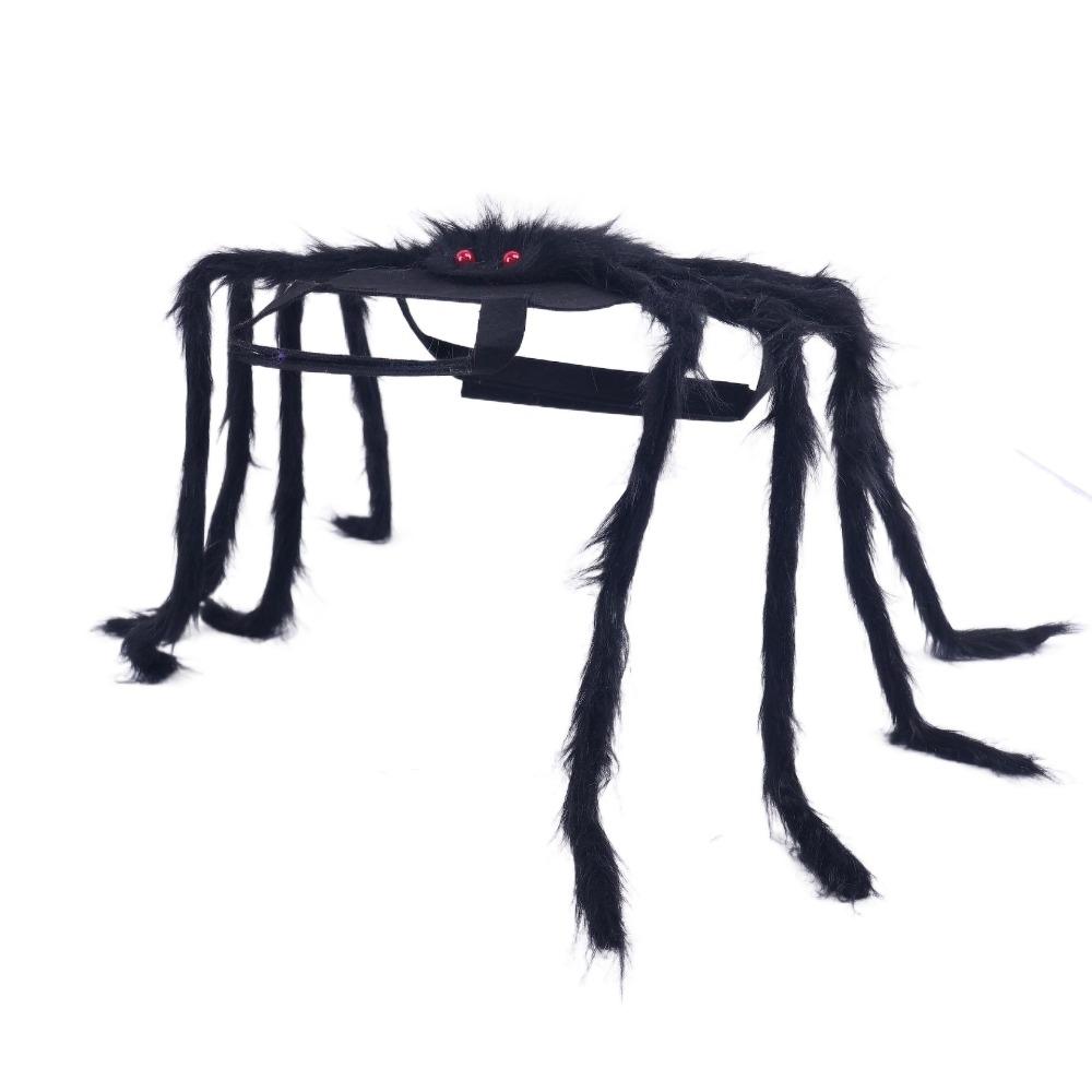 Furry Pet Spider Costume Small Medium Size Cloth Cat Dog Cosplay Costume Spider Design Costume Halloween Party Dress Up