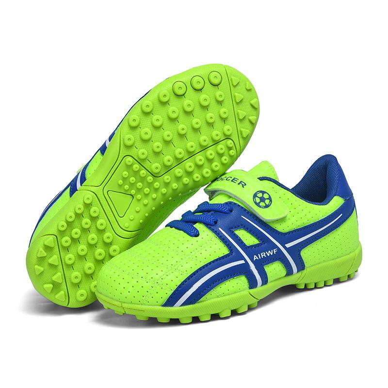 Velcro Children's Football Shoes Spiked Broken Nails Boys' Shoes Girls' Shoes Elementary School Students Game Training Sports Shoes