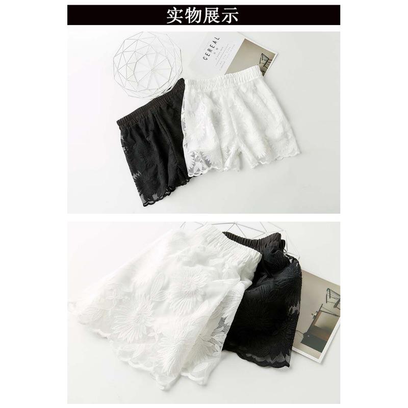 Can Wear Anti-slip Safety Pants Women's New Lace Large Size Leggings Loose Shorts Summer