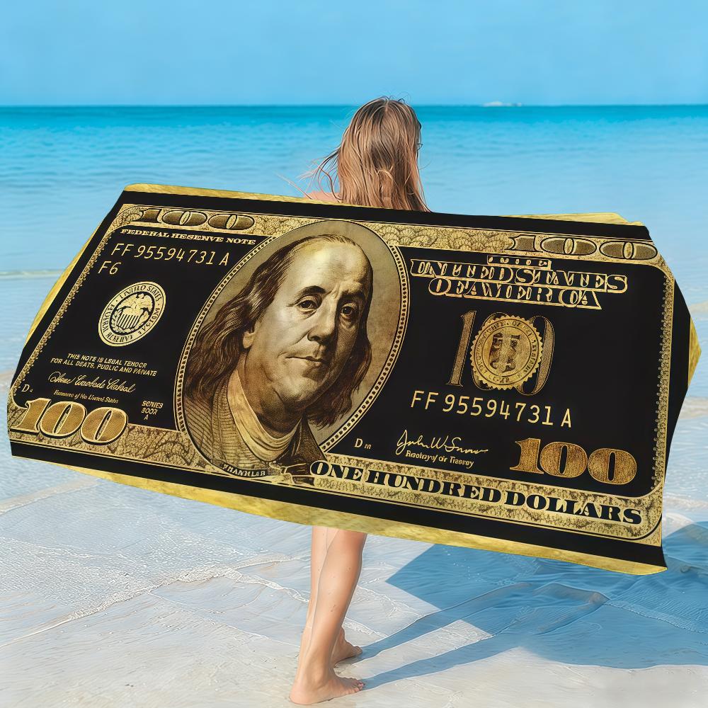 US-Dollar Handtuch Schnelltrocknendes Strandhandtuch Geeignet für Schwimmbäder Camping Yoga Und Das Fitnessstudio