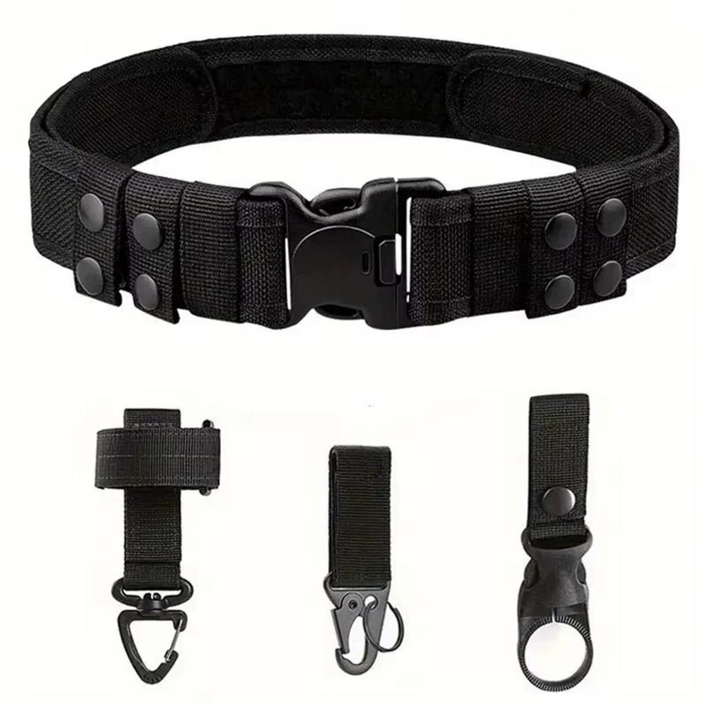Canvas Belt – Outdoor Polypropylene Belt with Plastic Buckle, Heavy Duty Adjustable Waist Belt, Popular Military and Training Belt