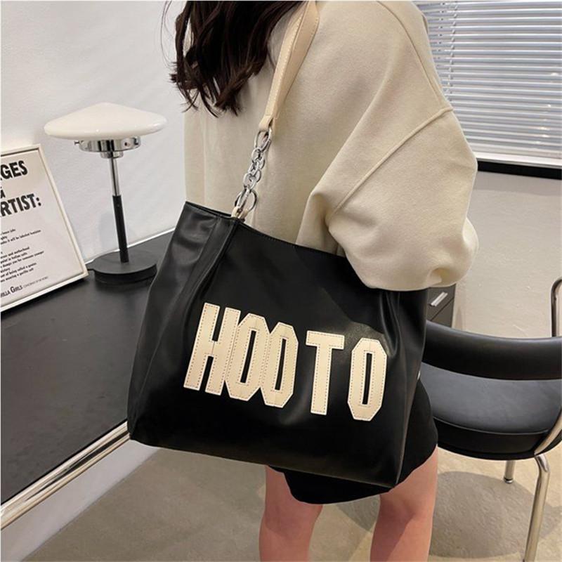 Versatile Street Style Tote Bag Casual Large Capacity Women's Shoulder School Bag