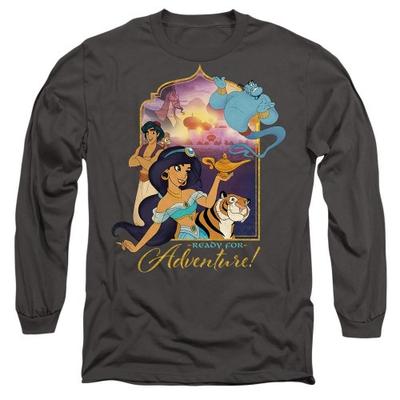 aladdin Unisex Adult Are Ready For Adventure Jasmine Abu Rajah Genie T-Shirt