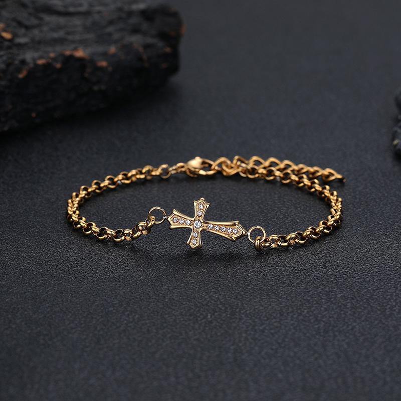 Personalized Retro Cross Couple Bracelet For Women Men Simple Adjustable Bracelets Couple Jewelry Gifts