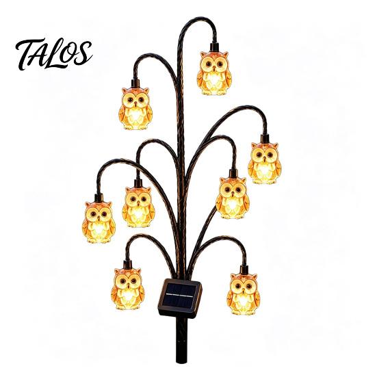 Courtyard Ambient Lighting Outdoor Solar Pathway Light, Bird-shaped Stump Decorative Garden Stake with Warm Terrace And Balcony Accents LED