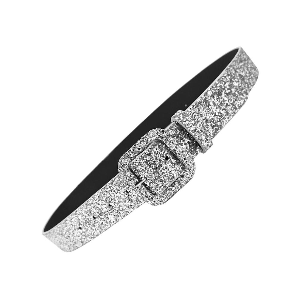 Sequin Designed Belt Decorative Waistband for Women Fashionable Waist Accessory for Parties Wear and Celebrations