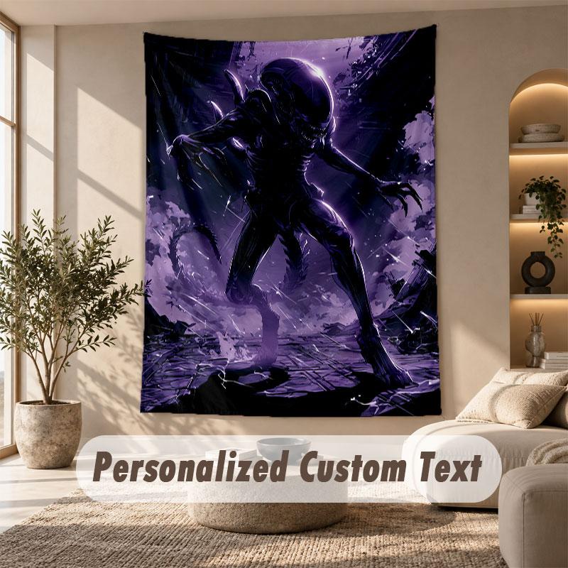 Wall Hanging Tapestry Art Cloth Bedroom Room Background DecorAlien Xenomorph