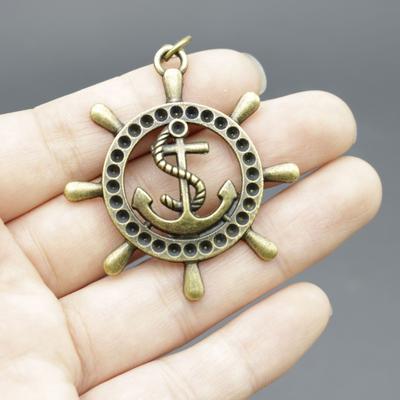 Hot Selling Jewelry, Simple Ship Anchor Rudder Keychain Pendant