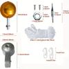 Para Kits de Mastro de Bandeira dos EUA Acessório Bola Dourada Kit de Reparo de Mastro de Bandeira Uso Externo Montagem de Exibição de Bandeira Bola Dourada Para Mastro de Bandeira
