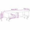 TV-Ständer Holzoptik recycelt 100 x 35 x 35 cm Holzwerkstoff