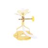 Golden Candle Holder Oil Lamp Wick Holder Butter Wick Lamp Holder With Stand Telescopic Wick Holder Desktop Decor