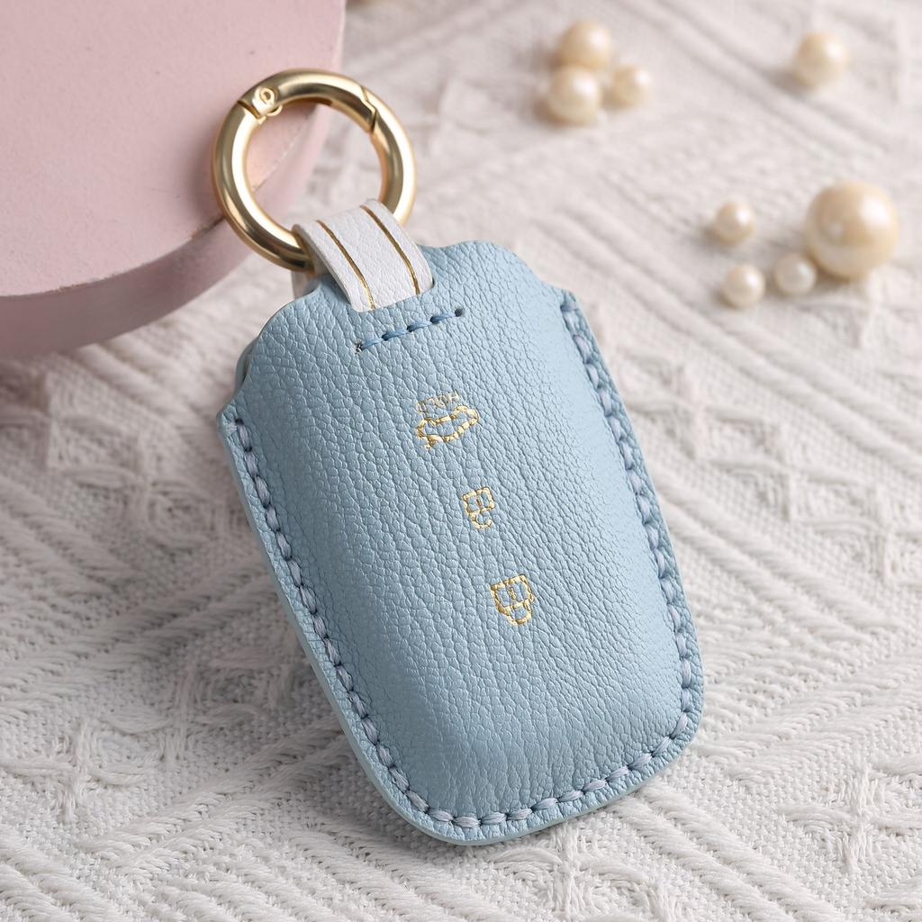 Customized Car Key Cover Is Suitable for Old Kia High-end Leather Pure Hand-stitched Key Protection Shell Buckle