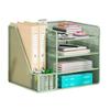 Multi-functional Desk File Organizer Space-saving Multi-layer Bookshelf  Office Use