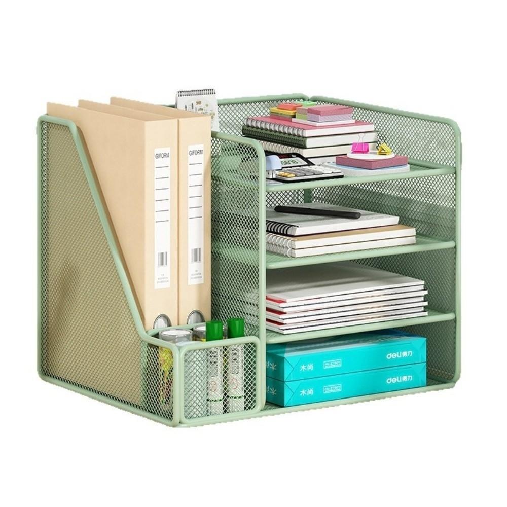 Multi-functional Desk File Organizer Space-saving Multi-layer Bookshelf Office Use