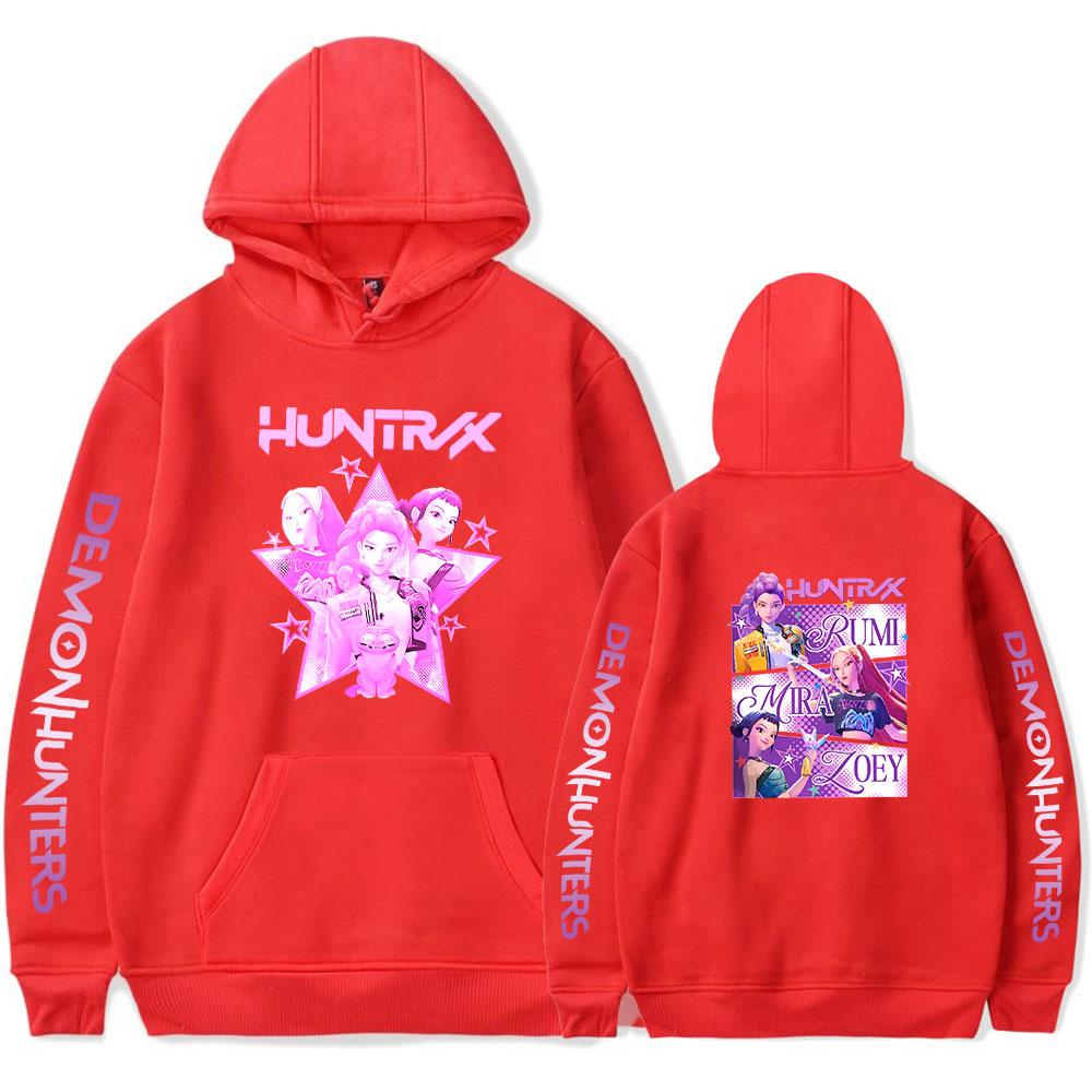 K-Pop Demon Hunters Hoodie Hip Hop Pullover Tops Sweatshirt UNISEX Sportswear Fashion Trends