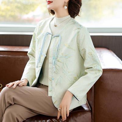 Qianlian New Chinese Style Age-Reducing Cardigan for Middle-Aged Women