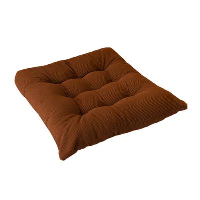 Thickened Floor Cushion Corduroy Chair with Ties, Soft Square Seat Pad, Non-Slip Comfortable Office Pad Warm for Reading Nook Floor, Winter