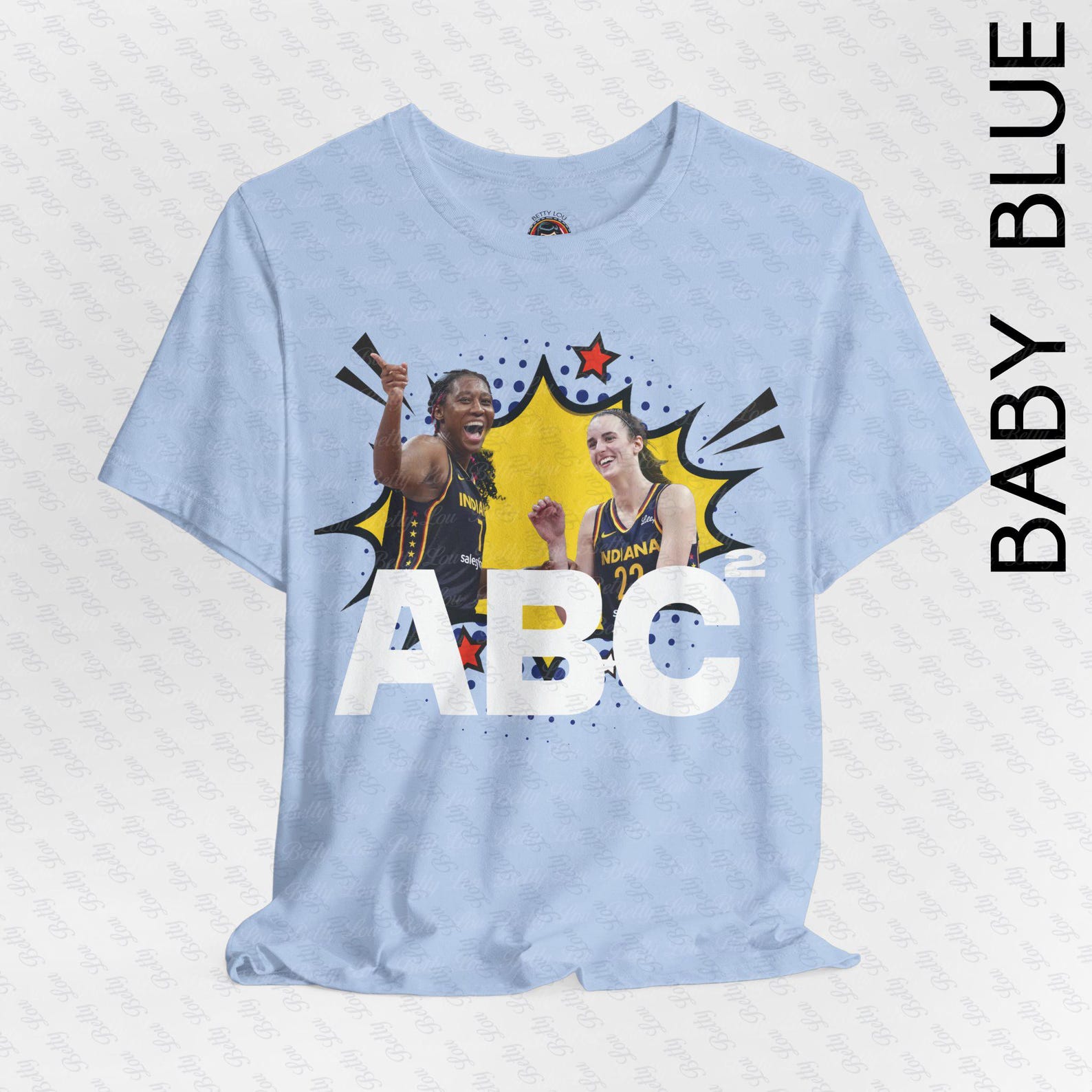 One Sided Adult- Aliyah Boston & Caitlin Clark ABC2 T Shirt- Indiana Bella Canvas Unisex Jersey Short Sleeve Tee 2XL