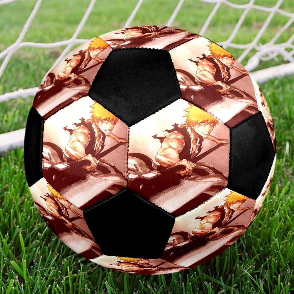 Soccer Ball Colorful Machine Stitched PVC Size 5 Team Training Competition Ready Durable High-Bounce Cool Sports Gift
