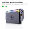 For Switch 2 Game Console Detachable All Inclusive Protective Case, TPU Soft Shell controller+PC Transparent Middle Frame