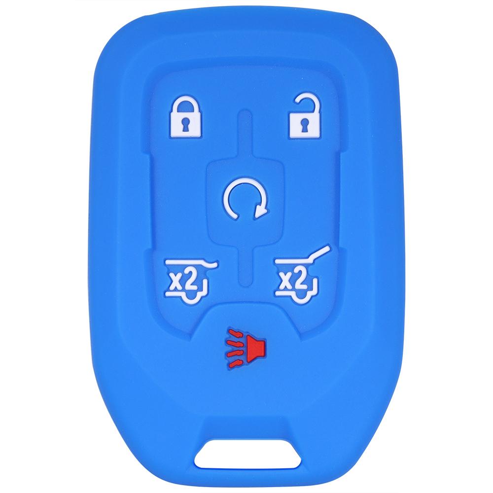 Key Fob Cover Case for GMC Yukon Chevy Tahoe Silverado Suburban Denali Terrian Acadia Sierra Car Key Protection Cover