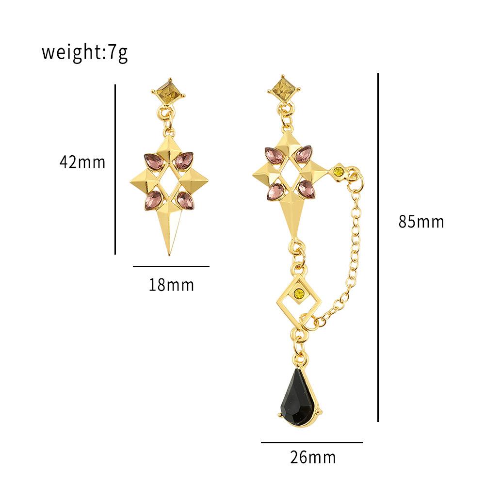 Genshin Impact Brincos Delicados, Zhongli Mona Xiao Barbatos Ayaka Kazuha Tartaglia Barbara Hutao Cosplay Ear Studs
