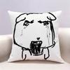 Cute Dog Ganadi Doublesided print Pillow Case Pattern Printed Pillowcase For Living Room Sofa Cushion Cover