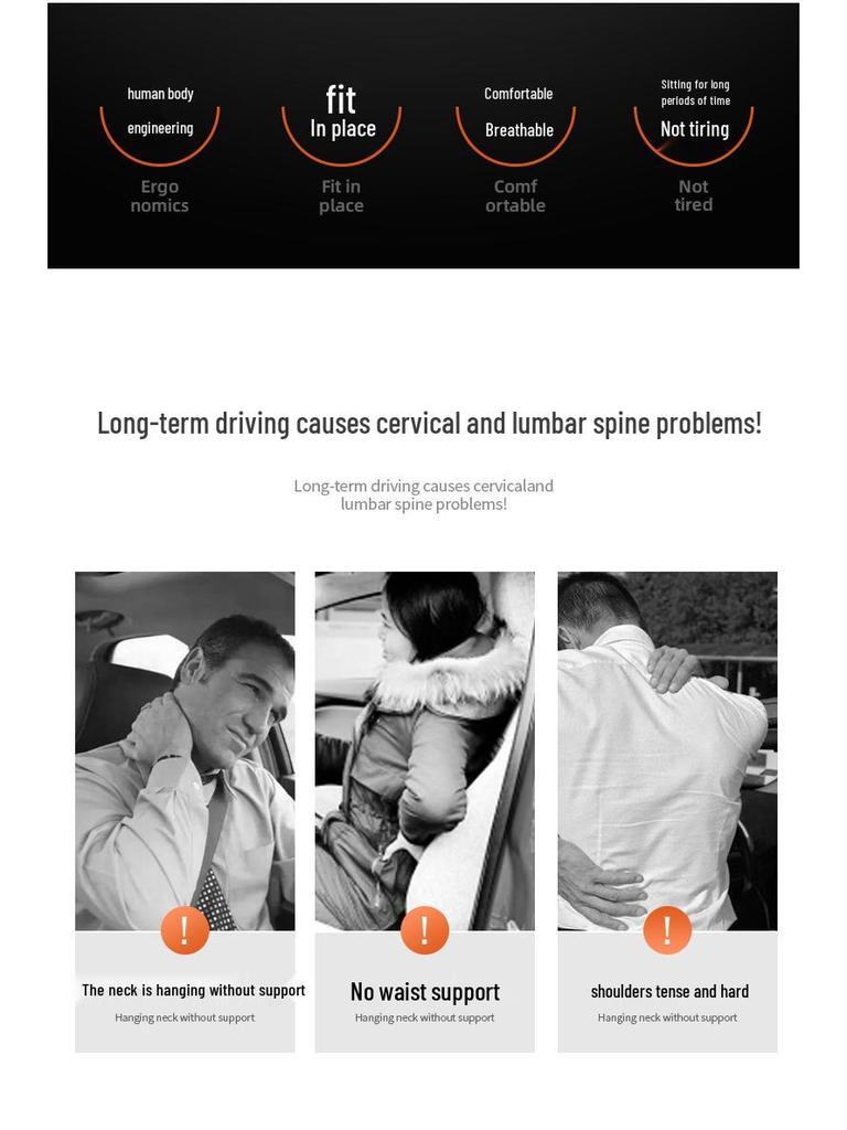 Car Neck & Lumbar Support Pillow for Ideal L9/L8/L7 Models