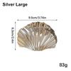 1Pcs New Punk Hair Claw Clip Metal Glossy Barrettes Hairpin Irregular Shell Shark Clip Hair Accessories