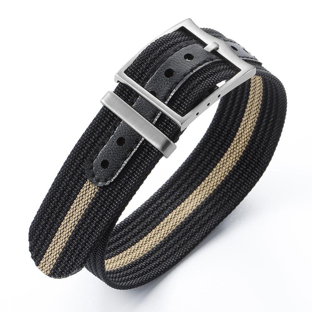 Premium Ribbed Watch Band Nylon 20mm 22mm Watch Strap for Omega Military Sports Watchband ArmyGreen Black Blue Wristband for Men