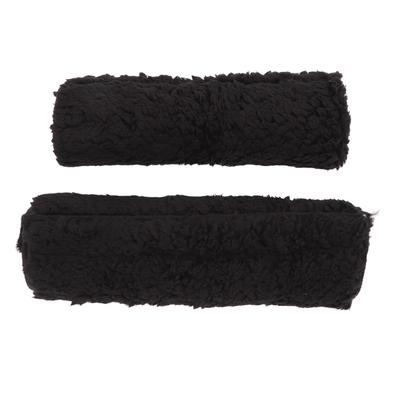 2Pcs Easy Install Sherpa Armrest Cover Thickened Warm Armrest Pad Non-Slip Seat Accessory Daily Use